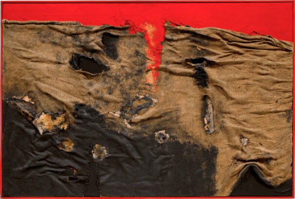 Alberto Burri - Sacco e rosso.