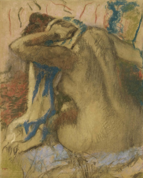 Edgar Degas - Femme s'essuyant les cheveux.